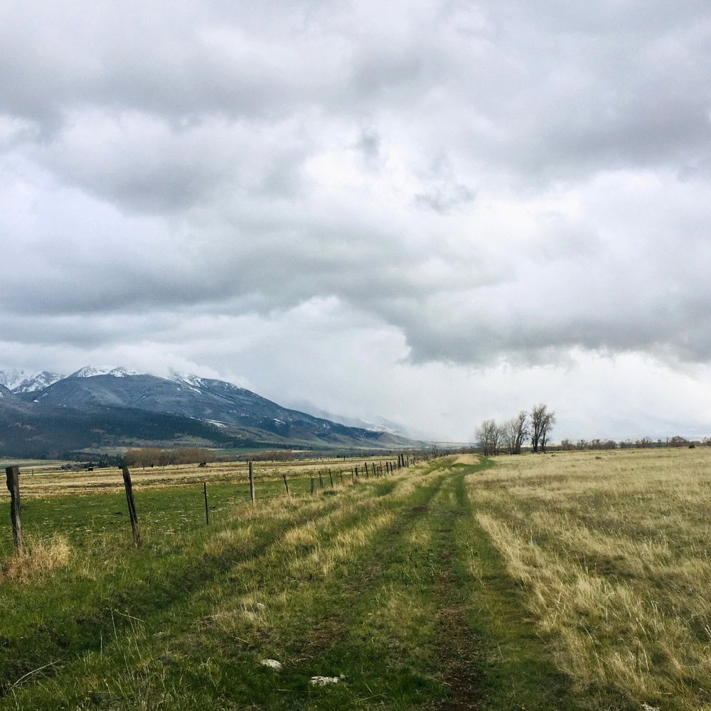 Montana easement attorney — dirt road crossing private land illustrating property access and road dispute