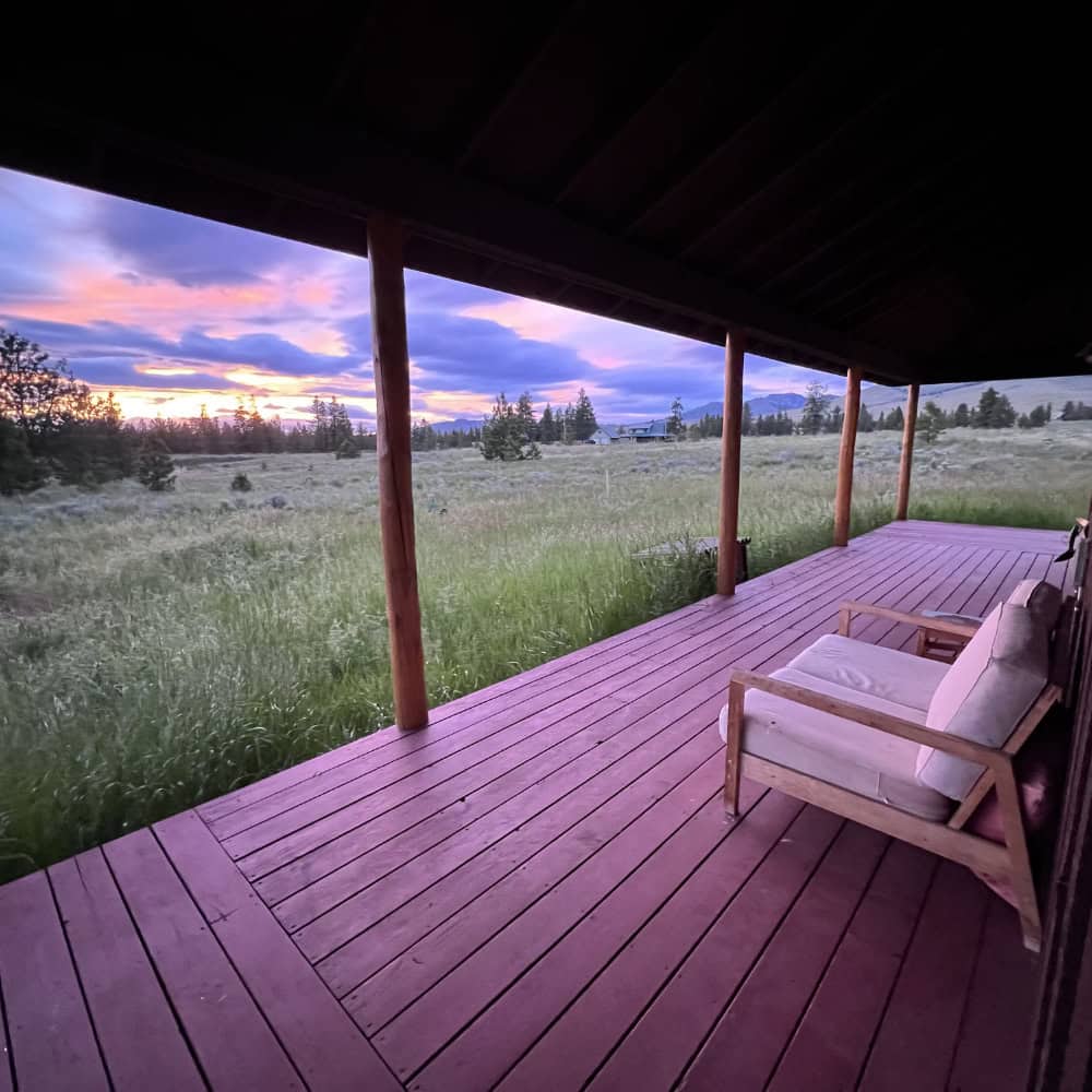 Montana ranch porch at sunset — restrictive covenant attorney CD Meyer Law Firm